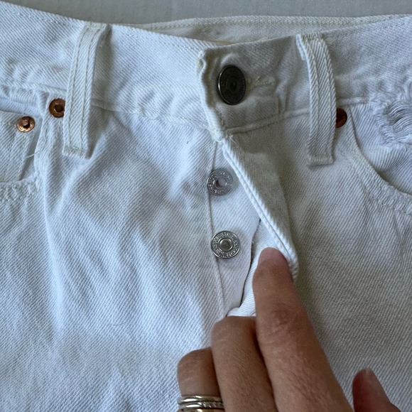 Levis Premium‎ White Wedgie Jeans Sz 26 - Picture 4 of 9